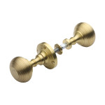 M Marcus Heritage Brass Reeded Rim Knob